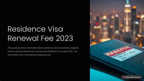 permanent resident visa renewal fee|Fees and charges for visa .